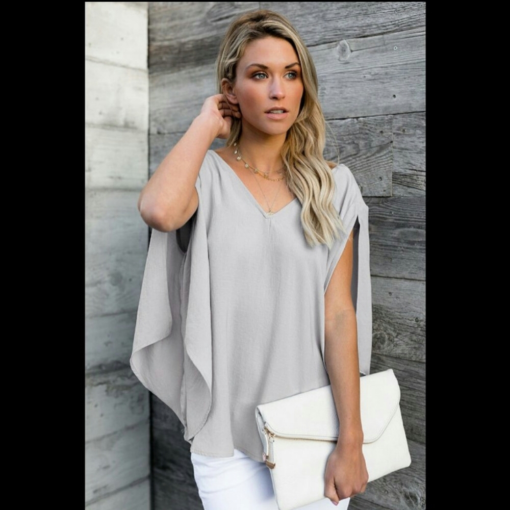 NEW! V-neck Blouse